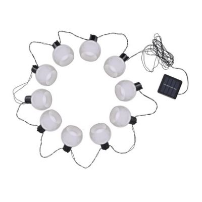 Girlanda solarna LED MULGA 3W IP44 ciepła czarny Ideus 04924 (04924)